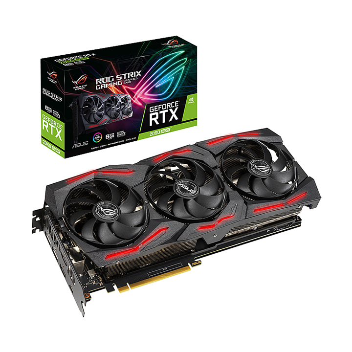 Card màn hình Asus GeForce RTX 2060 SUPER EVO 8GB GDDR6 Rog Strix (ROG-STRIX-RTX2060S-8G-EVO-GAMING)