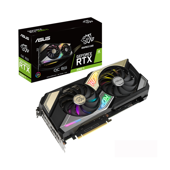 Card màn hình Asus KO GeForce RTX 3060 Ti OC Edition O8GB GAMING GDDR6