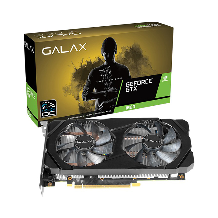 Card màn hình Galax GeForce GTX 1660 Super (1-Click OC) 6GB GDDR6 (60SRL7DSY91S)