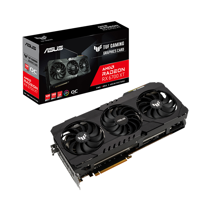 Card màn hình Asus TUF GAMING Radeon RX 6700 XT OC Edition 16GB GDDR6