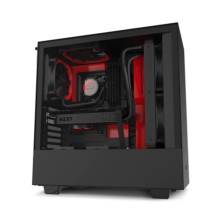 Case NZXT H510 Matte Black Red