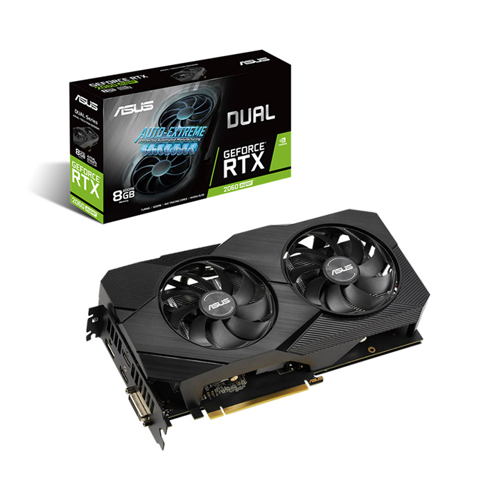 Card màn hình Asus GeForce RTX 2060 SUPER EVO V2 8GB GDDR6 Dual (DUAL-RTX2060S-8G-EVO-V2)