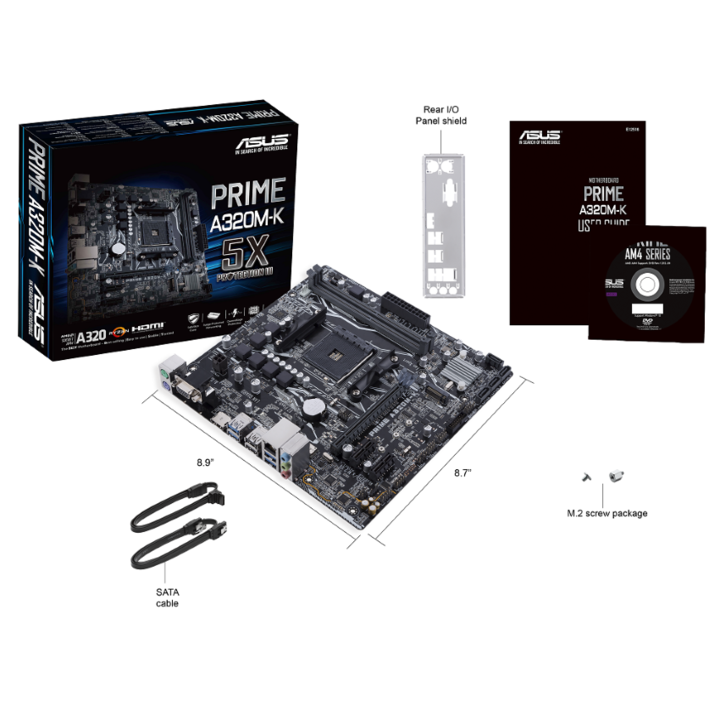 Mainboard Asus  PRIME A320M-K (AMD)