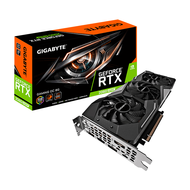 Card màn hình Gigabyte GeForce RTX 2060 Super 8GB GDDR6 GAMING OC (GV-N206SGAMING OC-8GC)