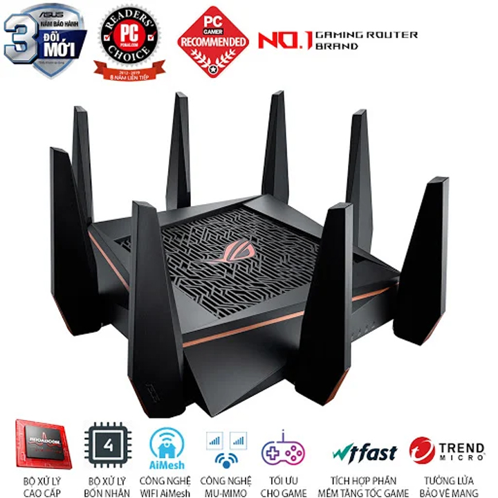 Gaming Router ASUS ROG Rapture Tri Band Gigabit GT-AC5300