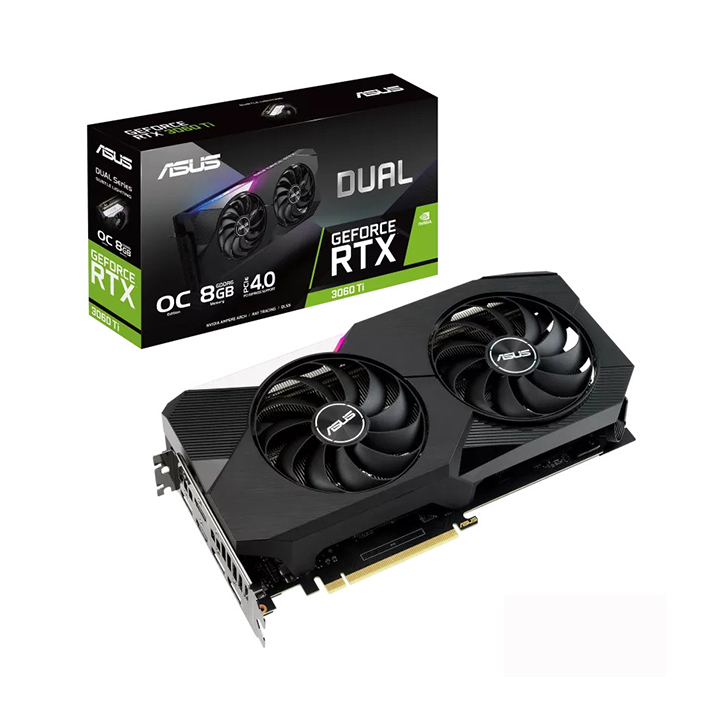 Card màn hình Asus Dual GeForce RTX 3060 Ti OC Edition O8GB GDDR6