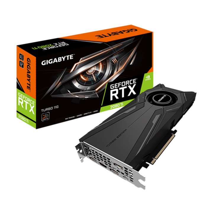 Card màn hình Gigabyte GeForce RTX 2080 Ti TURBO 11G (GV-N208TTURBO-11GC)