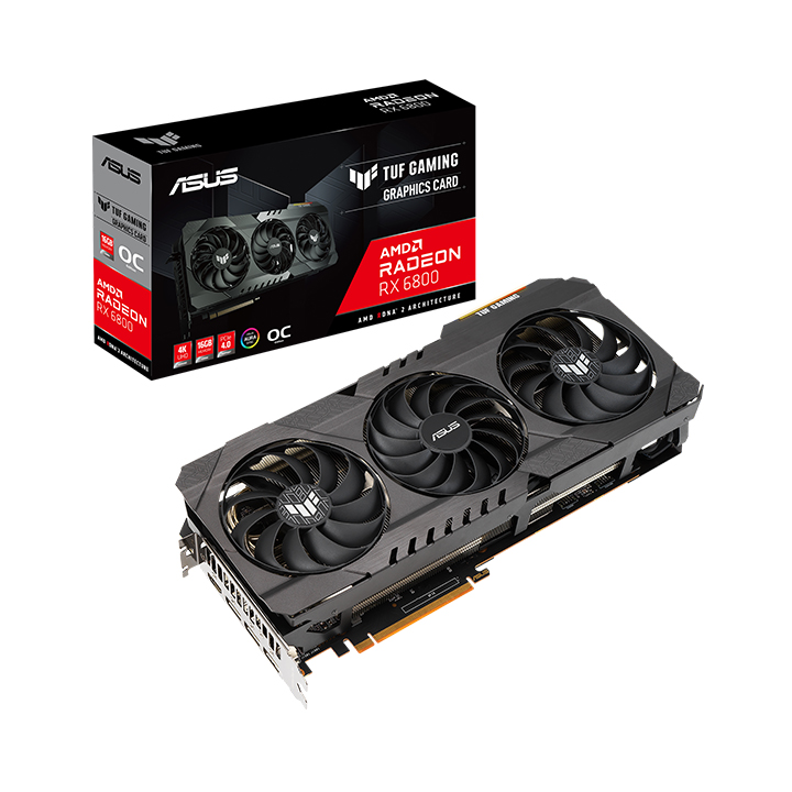 Card màn hình Asus TUF GAMING Radeon RX 6800 OC Edition 16GB GDDR6