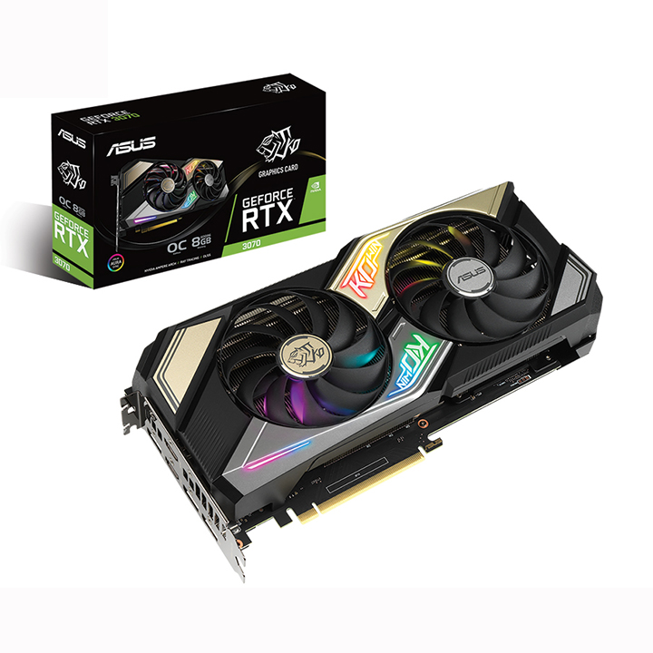 Card màn hình Asus KO GeForce RTX 3070 OC Edition O8GB GAMING GDDR6