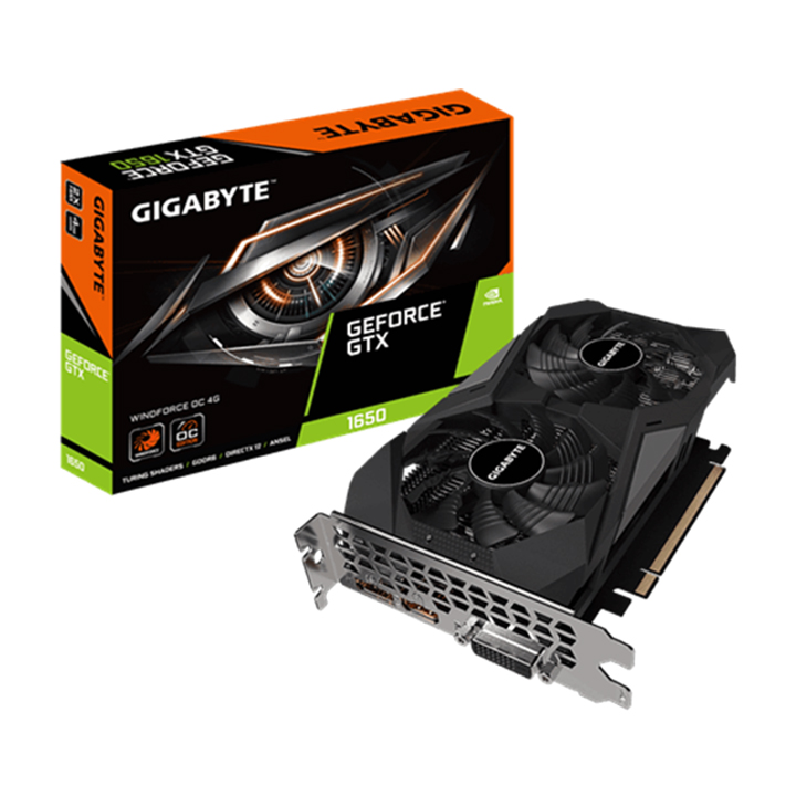 Card màn hình Gigabyte GeForce GTX 1650 D6 WINDFORCE OC 4GB GDDR6 (GV-N1656WF2OC-4GD)