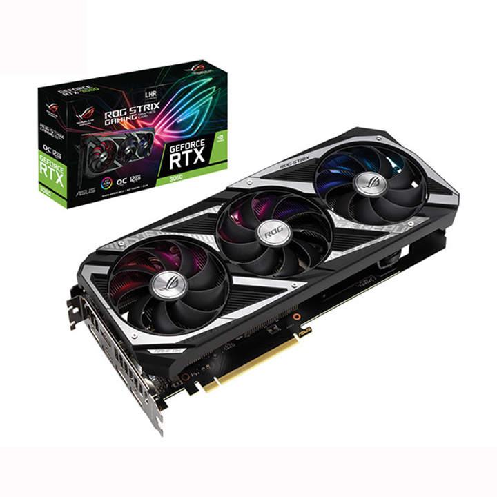 Card màn hình Asus ROG STRIX GeForce RTX 3060 OC Edition O12GB GAMING GDDR6