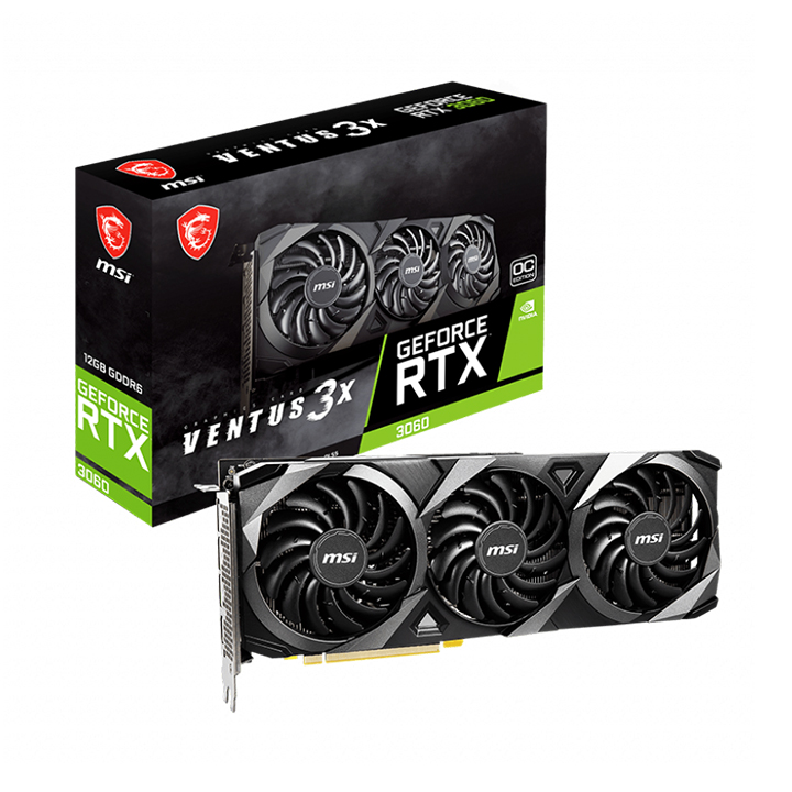 Card màn hình MSI GeForce RTX 3060 VENTUS 3X 12G OC