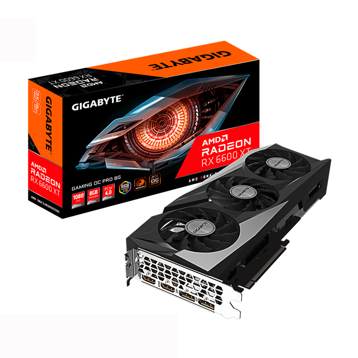 Card màn hình Gigabyte Radeon™ RX 6600 XT GAMING OC PRO 8G R66XTGAMINGOC PRO-8GD