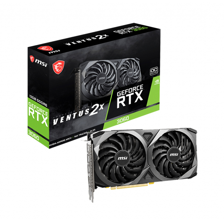 Card màn hình MSI GeForce RTX 3060 Ventus 2X 12G OC