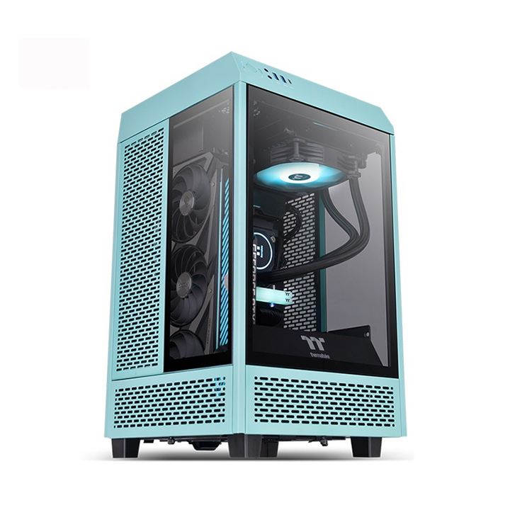 Vỏ Case Thermaltake Tower 100 TG Turquoise