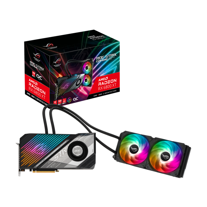 Card màn hình Asus ROG STRIX LC Radeon RX 6800 XT O16G OC Edition GAMING GDDR6