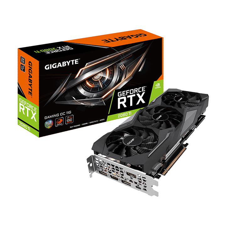 Card màn hình Gigabyte GeForce RTX 2080Ti 11GB GDDR6 Gaming OC (GV-N208TGAMING OC-11GC)