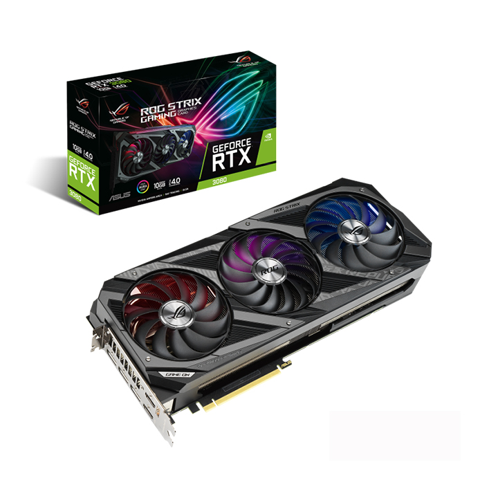 Card màn hình Asus ROG STRIX GeForce RTX 3080 10GB GAMING GDDR6X