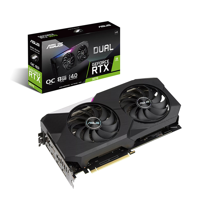 Card màn hình Asus DUAL GeForce RTX 3070 OC Edition O8GB GDDR6