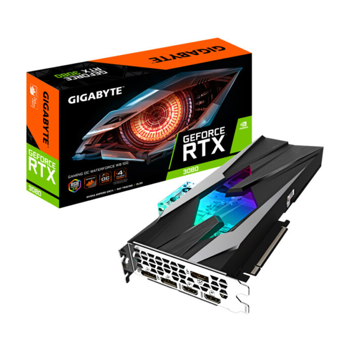 Card màn hình Gigabyte GeForce RTX™ 3080 GAMING OC WATERFORCE WB 10G GV-N3080GAMINGOC WB-10GD