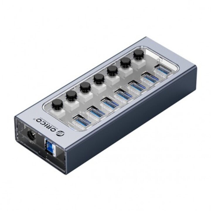 Bộ chia USB HUB 7 cổng USB 3.0 ORICO AT2U3-7AB-GY