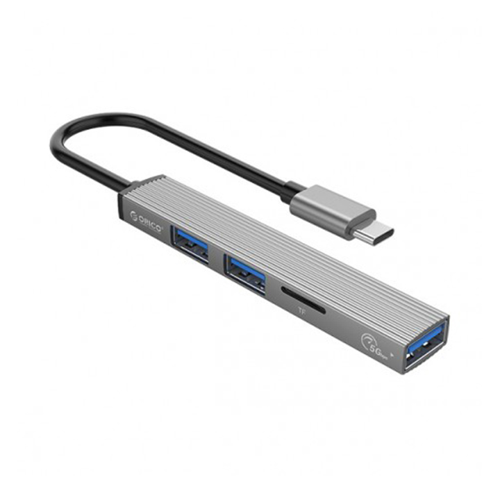 Bộ chia Type C ra 4 cổng USB 3.0 ORICO AH-12F-GY-BP