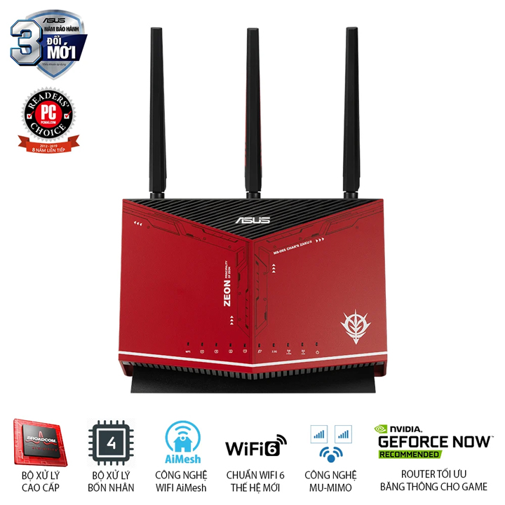 Gaming Router ASUS GUNDAM EDITION AX5700 Dual Band WiFi 6 RT-AX86U (G)