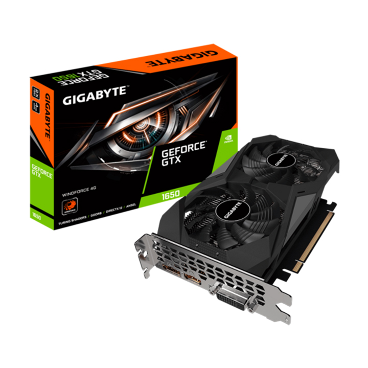 Card màn hình Gigabyte GeForce GTX 1650 D6 WINDFORCE 4GB GDDR6 (GV-N1656WF2-4GD)