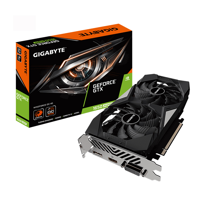 Card màn hình Gigabyte GeForce GTX 1650 Super Windforce OC 4G GDDR6 (GV-N165SWF2OC-4GD)