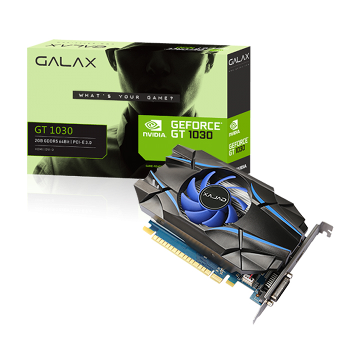 Card màn hình Galax GeForce GT 1030 2GB DDR5 (30NPH4HVQ4ST)