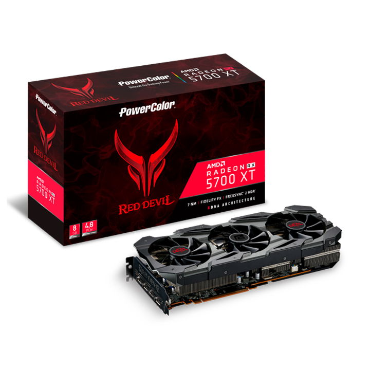 Card màn hình PowerColor Red Devil Radeon RX 5700 XT 8GB GDDR6 (AXRX 5700XT 8GBD6-3DHE/OC)