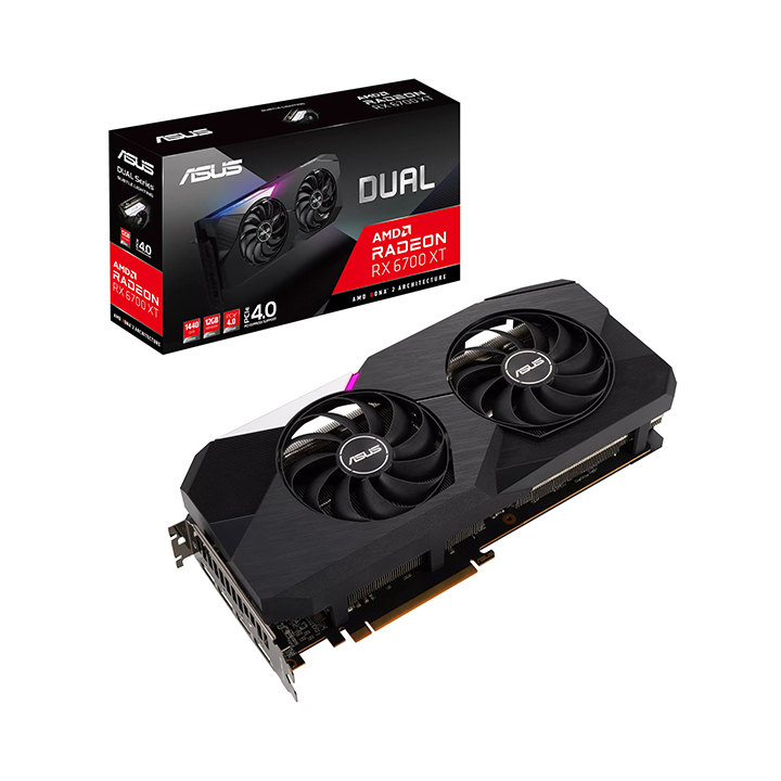 Card màn hình Asus DUAL Radeon RX 6700 XT 12GB GDDR6