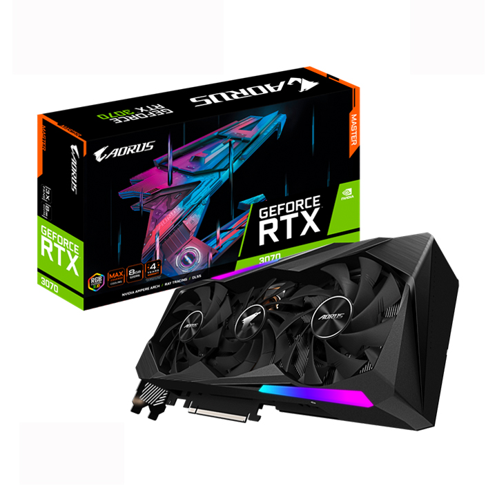 Card màn hình Gigabyte AORUS GeForce RTX™ 3070 MASTER 8G GV-N3070AORUS M-8GD