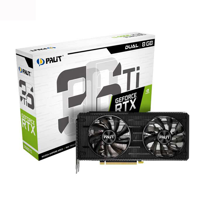 Card màn hình Palit RTX 3060Ti Dual 8GB