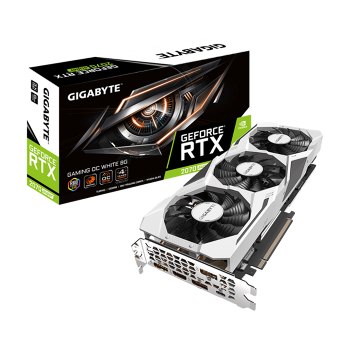 Card màn hình Gigabyte GeForce RTX 2070 SUPER GAMING OC WHITE 8GB GDDR6 (GV-N207SGAMINGOC WHITE-8GC)