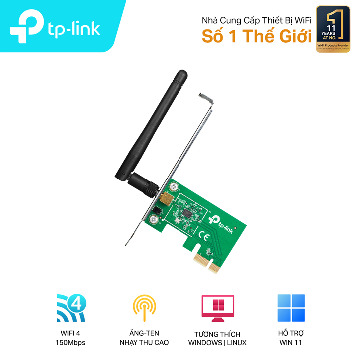 Card mạng Wireless 150Mbps TP-Link TL-WN781ND