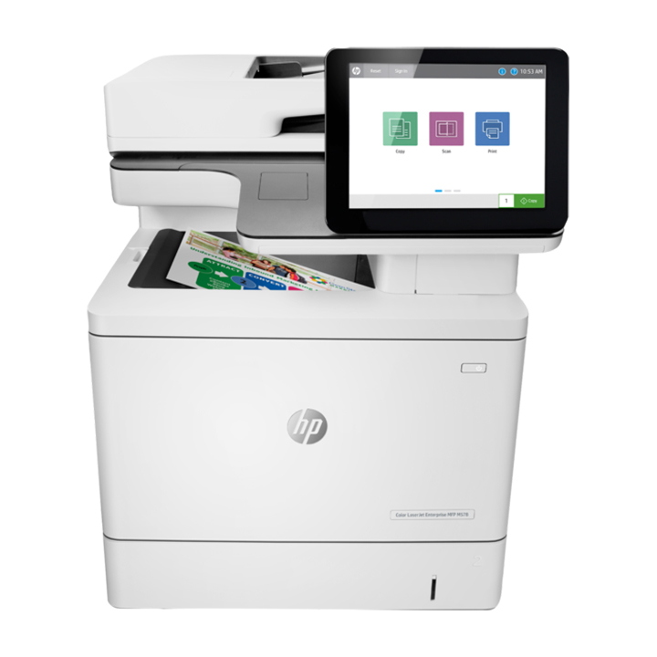 Máy in màu A4 HP Color LaserJet Enterprise MFP M578dn (7ZU85A)