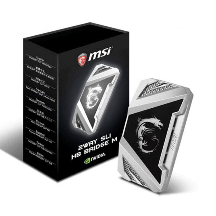 Cầu nối card màn hình MSI 2WAY SLI HB BRIDGE M Silver