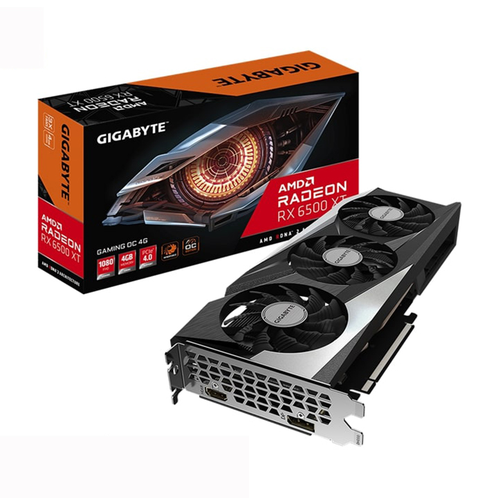 Card màn hình Gigabyte Radeon™ RX 6500 XT GAMING OC 4G GV-R65XTGAMING OC-4GD