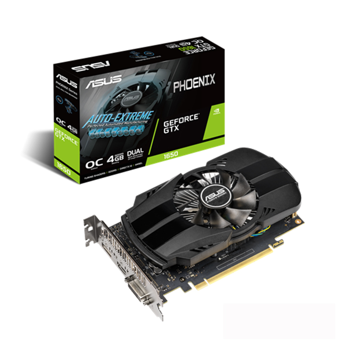 Card màn hình Asus GeForce GTX 1650 OC Edition 4GB GDDR5 Phoenix (PH-GTX1650-O4G)