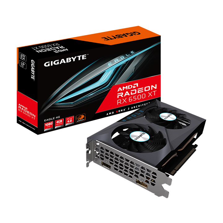 Card màn hình Gigabyte Radeon™ RX 6500 XT EAGLE 4G GV-R65XTEAGLE-4GD