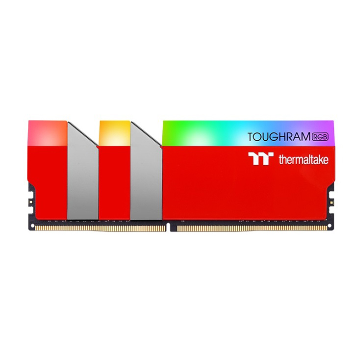 KIT Ram Thermaltake TOUGHRAM RGB 16GB (8GBx2) DDR4 3600MHz RED RG25D408G X2- 3600C18A