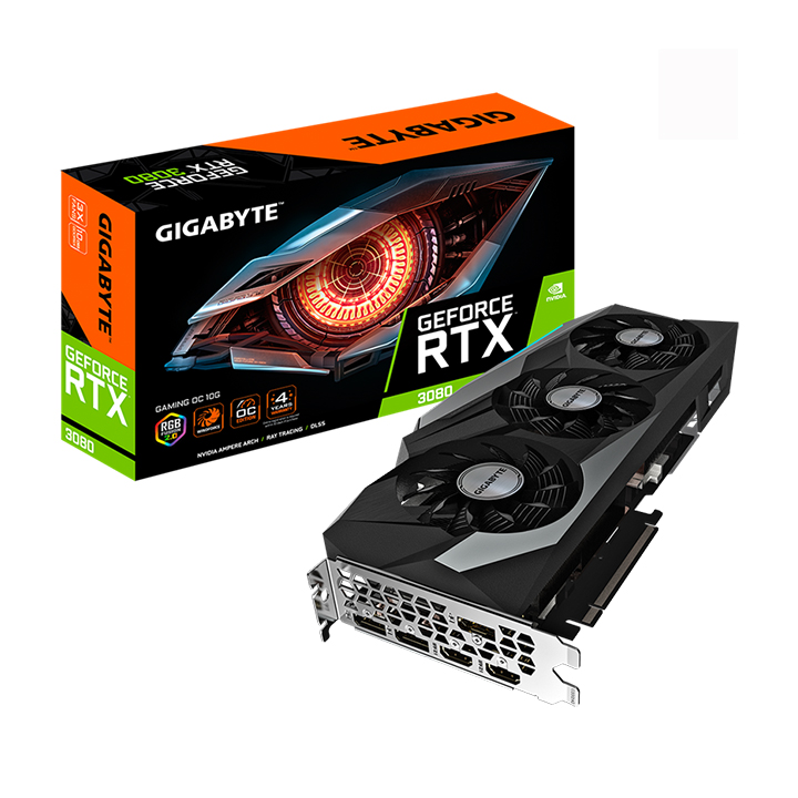 Card màn hình Gigabyte GeForce RTX™ 3080 GAMING OC 10G GV-N3080GAMING OC-10GD