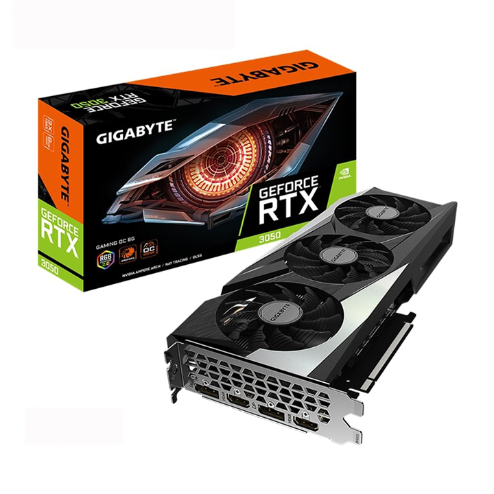 Card màn hình Gigabyte GeForce RTX 3050 GAMING OC 8G GV-N3050GAMING OC-8GD