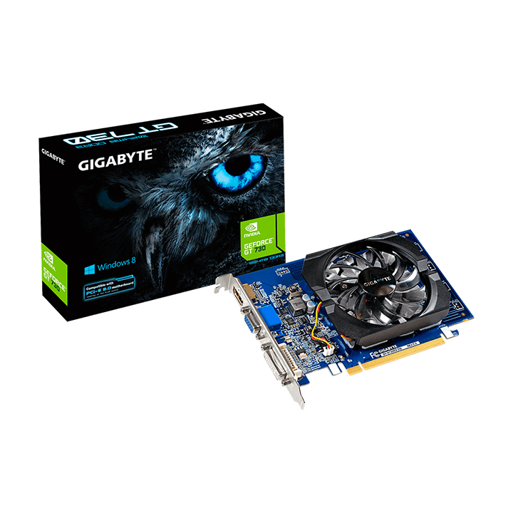 Card màn hình Gigabyte GeForce GT 730 2GB GDDR5 (GV-N730D5-2GI)