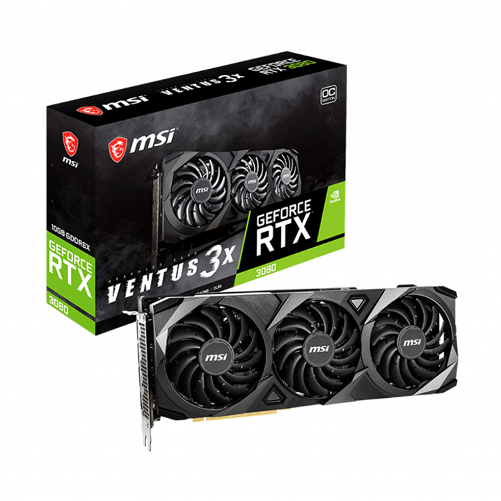 Card màn hình MSI GeForce RTX 3080 Ventus 3X 10G OC