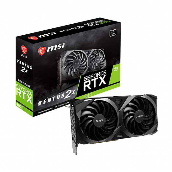 Card màn hình MSI GeForce RTX 3070 Ventus 2X OC