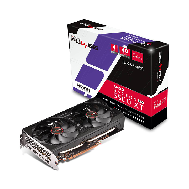 Card màn hình Sapphire Pulse Radeon RX 5500 XT 8GB DDR6