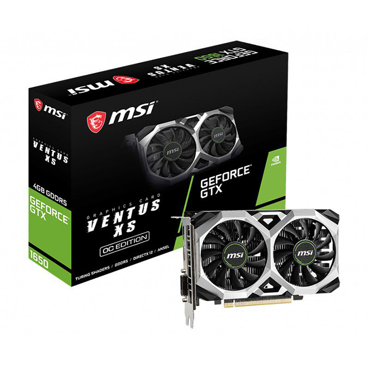 Card màn hình MSI GeForce GTX 1650 Ventus XS 4G OC