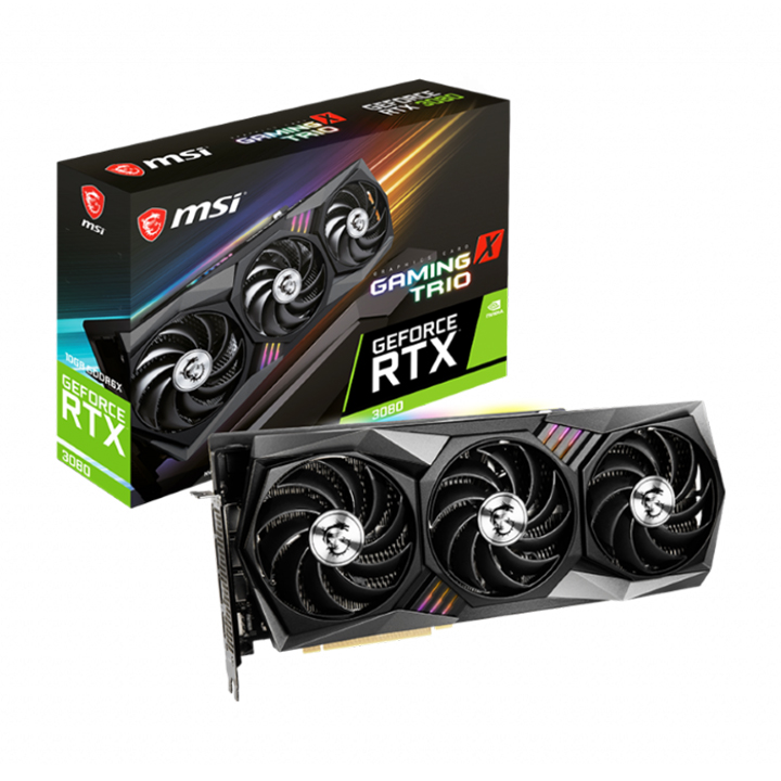 Card màn hình MSI GeForce RTX 3080 GAMING TRIO 10G